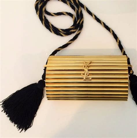 black ysl bag with tassel|ysl evening bag with tassel.